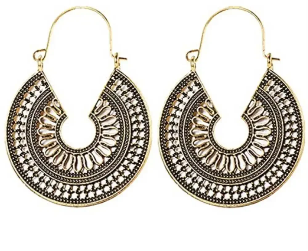 Boho Antique Gold Earrings